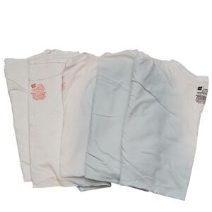 Men's Hanes White T-shirts V-neck Size 2XL QTY 5
